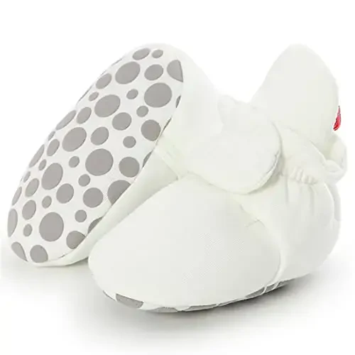 KIDSUN Infant Baby Boy Girl Cozy Fleece Bootie Newborn Stay On Slipper Winter Warm Gripper Non-Slip Crib Shoes - KIDSUN