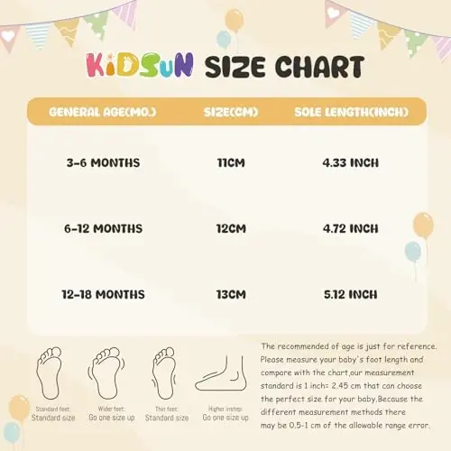 KIDSUN Go'dakí chaqaloq bola qiz qulay junli etik yangi tug'ilgan chaqaloq To'piqsiz uy poyafzali Qishki issiq tutqich Sirpanmaydigan karavot poyafzali - 6