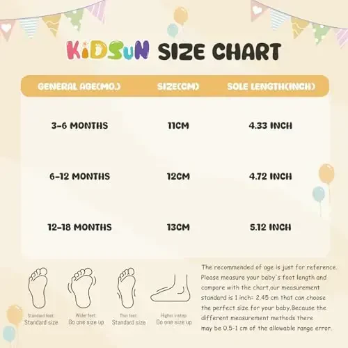 KIDSUN Go'dakı chaqaloq o'g'il bola qiz qulay jun etik yangi tug'ilgan chaqaloqlar uchun uyda qoladigan terlik qishki iliq tutqichli sirpanmaydigan krovat poyabzallari - 6