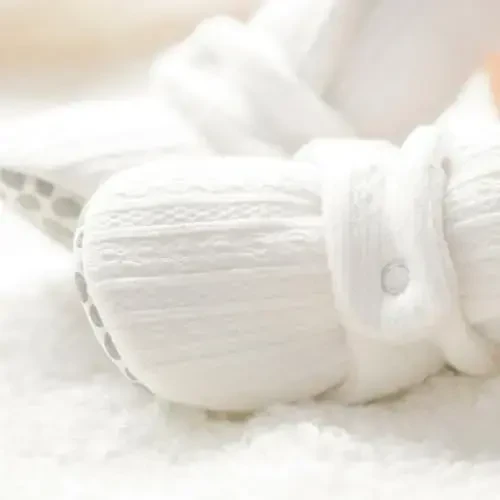 KIDSUN Infant Baby Boy Girl Cozy Fleece Bootie Newborn Stay On Slipper Winter Warm Gripper Non-Slip Crib Shoes - 5