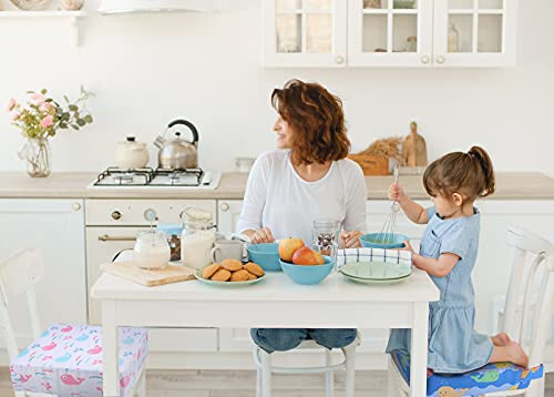 KIDUN Çocuk Yemek Masası Takviye Koltuğu, Çocuk Sandalyeleri İçin 4 İnç Yükseltici Minder, Ayarlanabilir, Çocuk Kız/Erkek İçin Yükseltici Takviye Koltuğu Minderi (Toka/Mavi) - 36