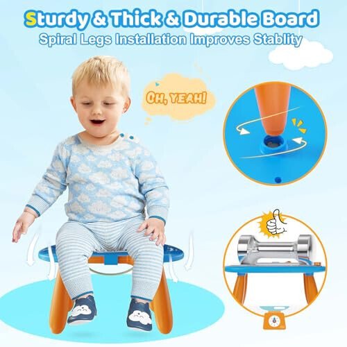 Kikidex Magnetic Drawing Board, Toddler Girl Toys for 1-2 Year Old, Doodle Board Pad Learning and Educational Toys for 1 2 3 Year Old Baby Kids Birthday Gift(Light Blue) - 5