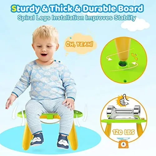 Kikidex Manyetik Çizim Tahtası, 1-2 Yaşındaki Çocuk Oyuncakları, Karalama Tahtası Pedi 1 2 3 Yaşındaki Bebek Çocuklar için Öğrenme ve Eğitici Oyuncaklar Doğum Günü Hediyesi (Yeşil) - 6
