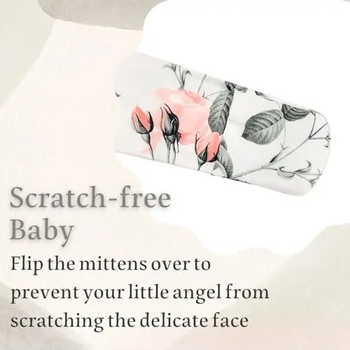 Giggle Angel Newborn Baby Sleeper Gown - Knotted Nightgown Coming Home Outfits for Baby Girl - 2-Piece Set With Hat - 3