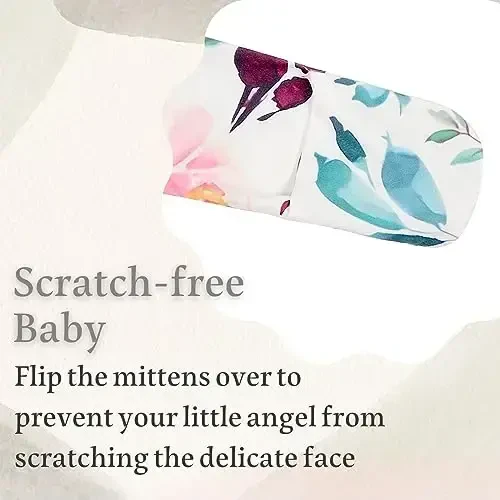 Giggle Angel Newborn Baby Sleeper Gown - Knotted Nightgown Coming Home Outfits for Baby Girl - 2-Piece Set With Hat - 3