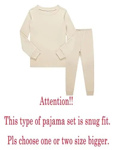 KikizYe Pajamas for Boys Pjs Kids Long sleeve Pijamas - 2