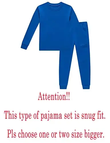 KikizYe Pajamas for Boys Pjs Kids Long sleeve Pijamas - 2