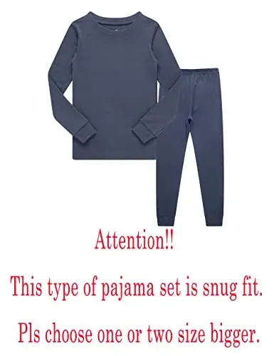 KikizYe Pajamas for Boys Pjs Kids Long sleeve Pijamas - 2