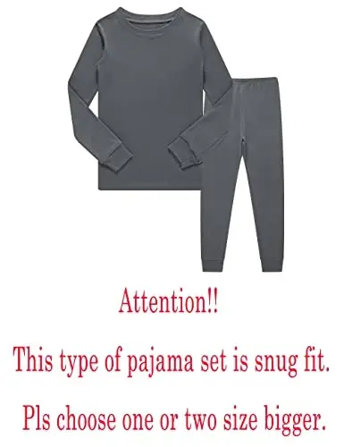 KikizYe Pajamas for Boys Pjs Kids Long sleeve Pijamas - 2