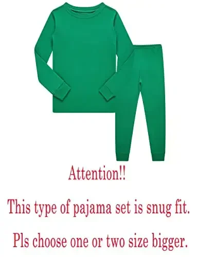 KikizYe Pajamas for Boys Pjs Kids Long sleeve Pijamas - 2