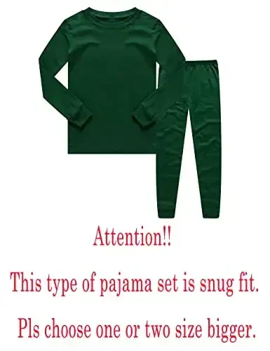 KikizYe Pajamas for Boys Pjs Kids Long sleeve Pijamas - 2