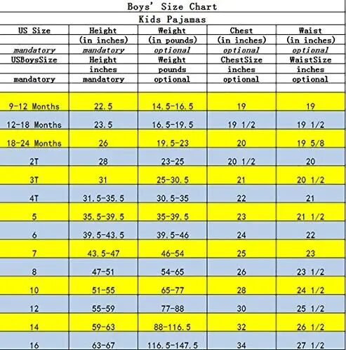 KikizYe Pajamas for Boys Pjs Kids Long sleeve Pijamas - 5