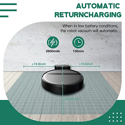 Kilgone Robot changyutgich va eshkak apparati, Ilova/Alexa bilan WiFi/Bluetooth, O'z-o'zidan zaryadlanadigan eshkak qiluvchi robot changyutgich, Vaqtni rejalashtirish, Uy hayvonlar uchun eng kuchli so'rish, Gilam/Qattiq pol - 4