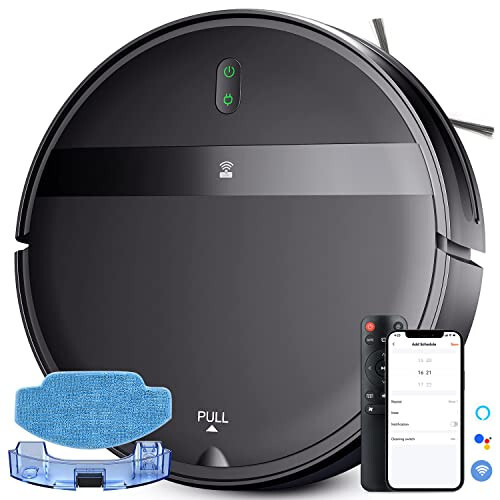 Kilgone Robot Vacuum and Mop Combo, App/Alexa with WiFi/Bluetooth, Self-Charging Mopping Robot Vacuum Cleaner, Set Schedule, Max Strong Suction Ideal for Pet Hair/Carpet/Hard Floor - 1