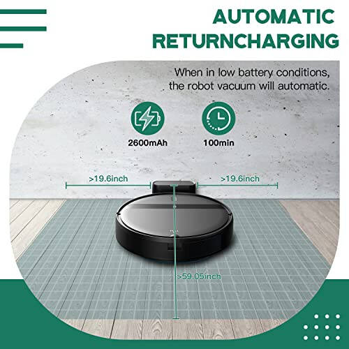 Kilgone Robot Vacuum and Mop Combo, App/Alexa with WiFi/Bluetooth, Self-Charging Mopping Robot Vacuum Cleaner, Set Schedule, Max Strong Suction Ideal for Pet Hair/Carpet/Hard Floor - 4