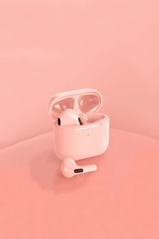 Kılıf Hediyeli Pembe Pro 5 Plus Premium A Kalite Bluetooth Sürüm 5.3 Bluetooth Kulaklık-Pembe - 8