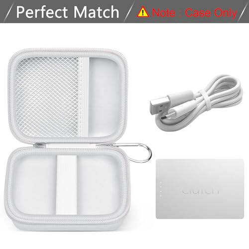 Case Compatiable with Clutch - Pro Portable Charger for iPhone Power Bank Travel Holder Storage for Battery Pack, USB Charging Cable and More Accessories(Box Only) - 3