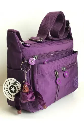 Kılinkır Messenger Bag Multi Pocket Crossbody Water-Resistant Fabric-Purple - KLINKIR (1)