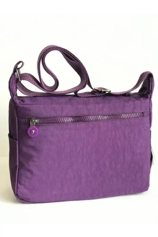 Kılinkır Messenger Bag Multi Pocket Crossbody Water-Resistant Fabric-Purple - 7