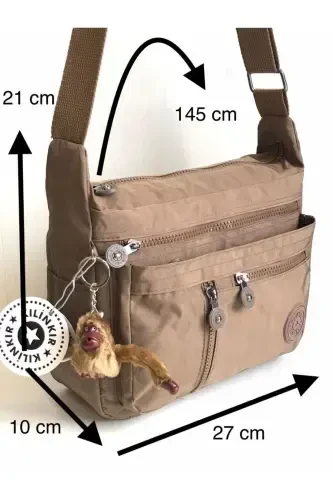 Kılinkır pochta sumkasi, ko'p cho'ntakli, o'ramali, yomg'irga chidamli mato - Vizon - 4