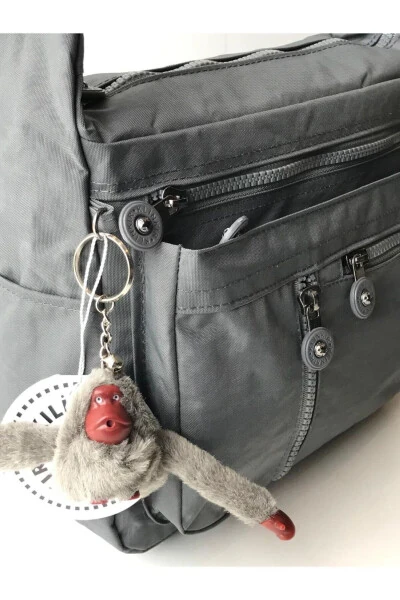 Kılinkır Postacı Çanta Çok Cepli Çapraz Askılı Yağmura Dayanıklı Kumaş-Gri - Modazone (1)
