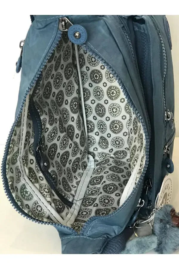 Kılinkır Postacı Çanta Çok Cepli Çapraz Askılı Yağmura Dayanıklı Kumaş-Mavi - 3