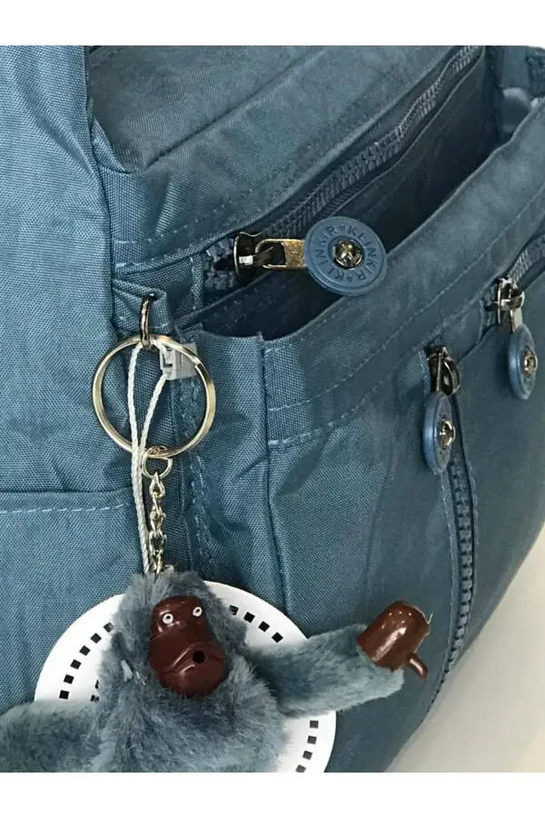 Kılinkır Postacı Çanta Çok Cepli Çapraz Askılı Yağmura Dayanıklı Kumaş-Mavi - 4