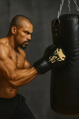 Kıller Boks Qo'lqopi Va Bintlar To'plami Boxing Gloves + Boks Bintı Kick Boks Qo'lqopi Muay Thai - 3