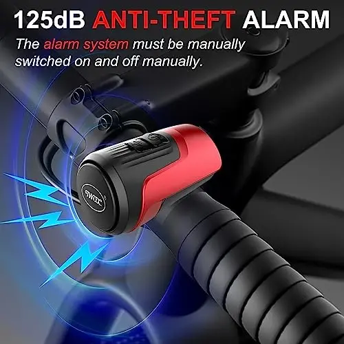 kimairy Electric Bike Bell, 125db Anti-Theft Alarm Loud Electric Bike Horn for Adults with 1 Sound Modes USB Rechargeable Battery Waterproof Bicycle Horn for MTB/BMX/Scooter/Road Cycling - 3