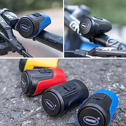 kimairy Electric Bike Bell, 125db Anti-Theft Alarm Loud Electric Bike Horn for Adults with 1 Sound Modes USB Rechargeable Battery Waterproof Bicycle Horn for MTB/BMX/Scooter/Road Cycling - 4