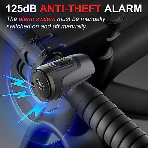 kimairy Electric Bike Bell, 125db Anti-Theft Alarm Loud Electric Bike Horn for Adults with 1 Sound Modes USB Rechargeable Battery Waterproof Bicycle Horn for MTB/BMX/Scooter/Road Cycling - kimairy (1)