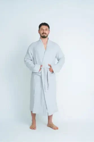 Kimono 4 Layer Muslin Bathrobe - 5