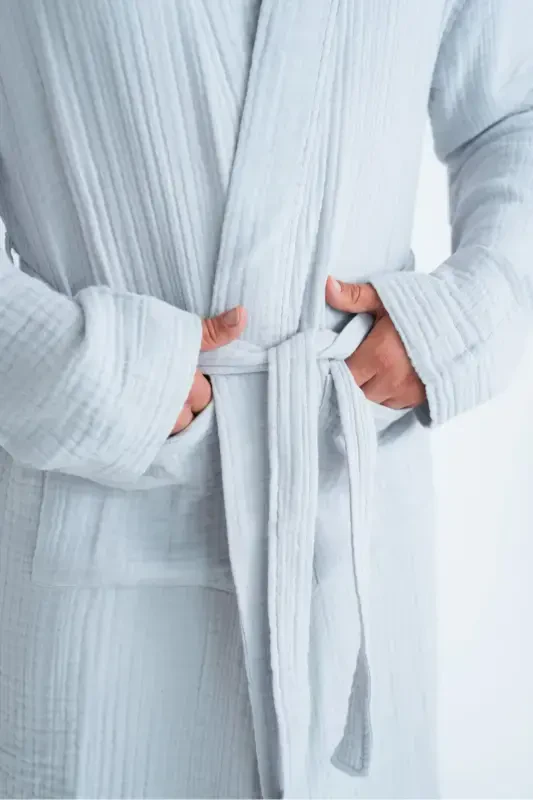 Kimono 4 Layer Muslin Bathrobe - 7