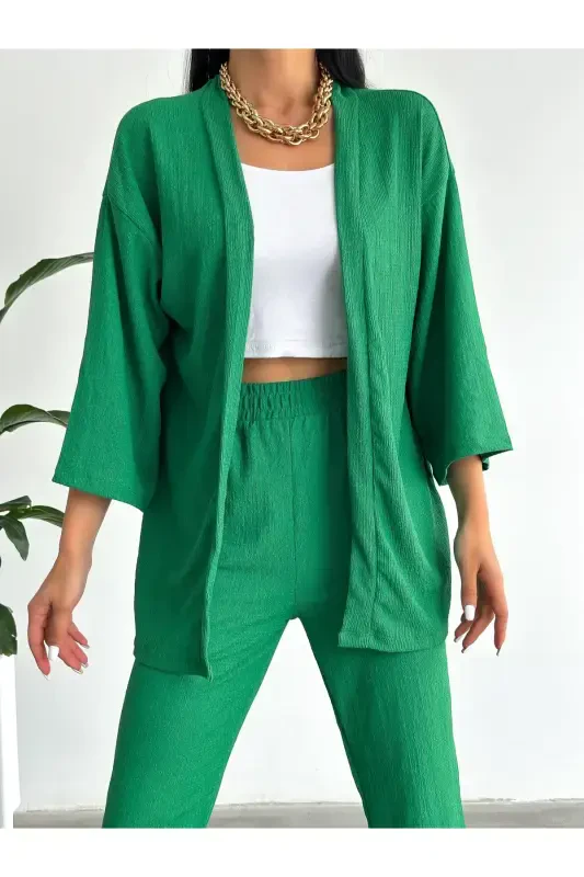 Kimono Burmali Kostyum-yashil - 5