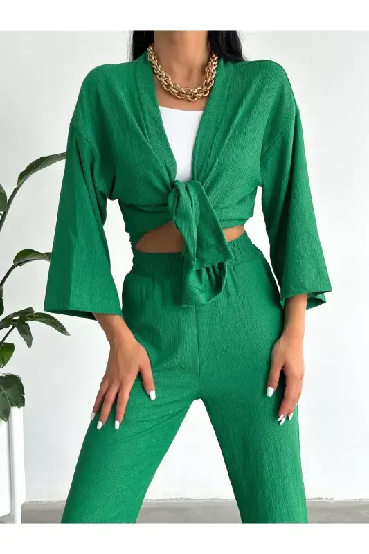 Kimono Burmali Kostyum-yashil - 6