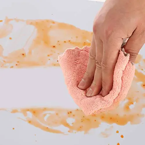 kimteny Cleaning Cloths Kitchen Towels Microfiber Washcloths Lint Free Dish Cloth Reusable Dishtowels Household Super Absorbent Fast Drying, 10