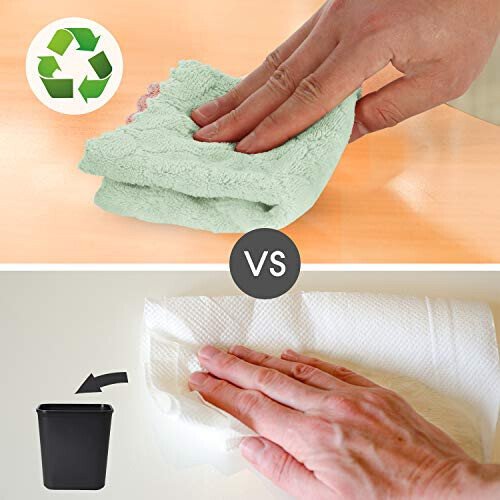 kimteny Cleaning Cloths Kitchen Towels Microfiber Washcloths Lint Free Dish Cloth Reusable Dishtowels Household Super Absorbent Fast Drying, 10