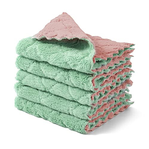 kimteny Tozalash Latta, Oshxona Sochiqchalari, Mikrofiber Yuvish Latta, Tuk To'kilmaydigan Idish Latta, Qayta Ishlatiladigan Idish Sochiqchalari, Uy Sharoitida Super Yutuqchi, Tez Quritish, 10