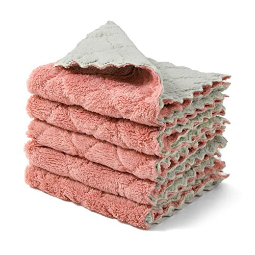 kimteny Tozalash Matosi Oshxona Sochiqlari Mikrofiber Mato Lintsiz Idish Matosi Qayta ishlatiladigan Idish Sochiqlari Uyda Super Changni Yutuvchi Tez Quritadigan, 10