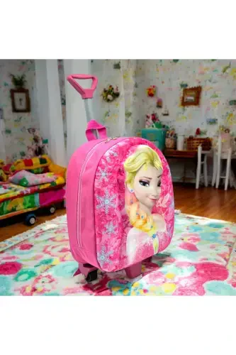 Kindergarten Nursery Children's Suitcase Backpack with Wheels-ellssa - SHOPIOLOG (1)