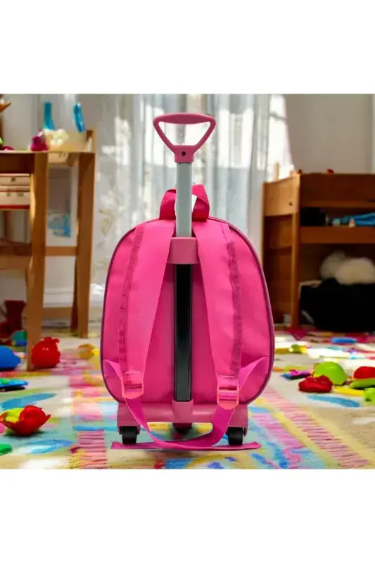 Kindergarten Nursery Children's Suitcase Backpack with Wheels-ellssa - 8