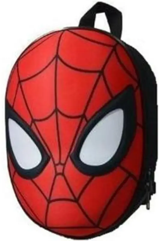 kindergarten & Nursery School Children Backpack spider head 3-6 Years 5d Embossed 33CM red-red - 2