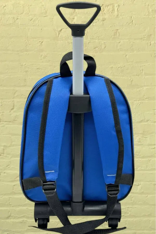 Kindergarten Nursery Wheeled Dino Character 5d Embossed Print 2-6 Years Backpack School Bag - 4