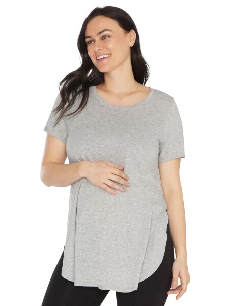 Kindly Yours Women's Maternity Cotton Modal Short Sleeve Nursing T-Shirt - KINDLY YOURS