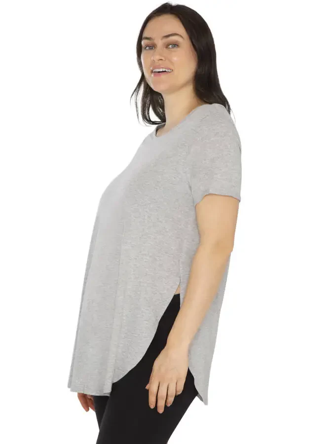 Kindly Yours Women's Maternity Cotton Modal Short Sleeve Nursing T-Shirt - 4