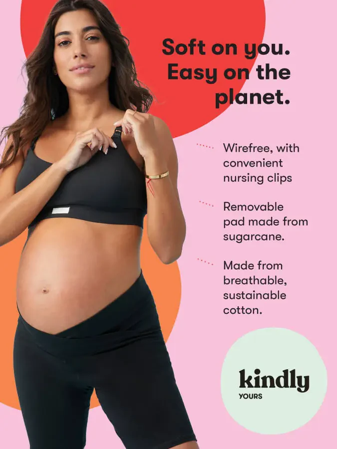 Kindly Yours Women's Maternity Cotton Modal Short Sleeve Nursing T-Shirt - 5