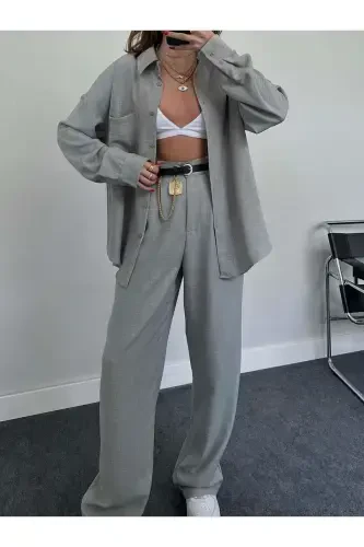 King Chain Medallion Detailed Women's Trousers Belt, Jacket Belt, Dress Belt, Shirt Belt - FIORI (1)