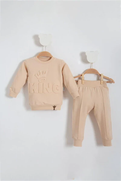 KING Embossed 2-Piece Baby Boy Set - MODAMBEBEK