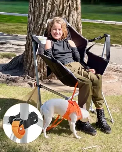 KingCamp Hammock Camping Chair, Aluminum Alloy Adjustable Back Swinging Chair, Folding Rocking Chair with Pillow Cup Holder, Recliner for Outdoor Travel Sports Games Lawn Concerts Backyard - 3