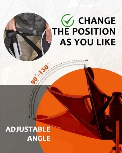 KingCamp Hammock Camping Chair, Swinging Portable Folding Camp Chairs for Adults Max 400lbs Heavy Duty Foldable Oversized Rocker with Aluminum Alloy Frame Cup Holder for Outdoor Beach Patio Sport - 6